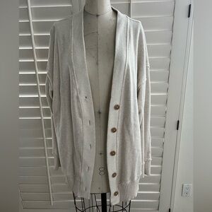 Cozy Cream Cardigan with Button Detail